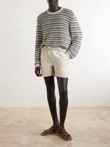 Frame Straight-Leg Cotton-Canvas Drawstring Shorts - Men | Thumbnail 2 Frame Straight-Leg Cotton-Canvas Drawstring Shorts - Men | Thumbnail 2
