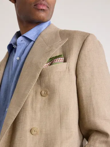 Ralph Lauren Purple Label Double-Breasted Linen, Cotton and Silk-Blend Suit Jacket - Men | Thumbnail 5 Ralph Lauren Purple Label Double-Breasted Linen, Cotton and Silk-Blend Suit Jacket - Men | Thumbnail 5