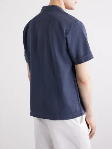 3sixteen Convertible-collar Linen and Cotton-Blend Shirt - Men | Thumbnail 4 3sixteen Convertible-collar Linen and Cotton-Blend Shirt - Men | Thumbnail 4