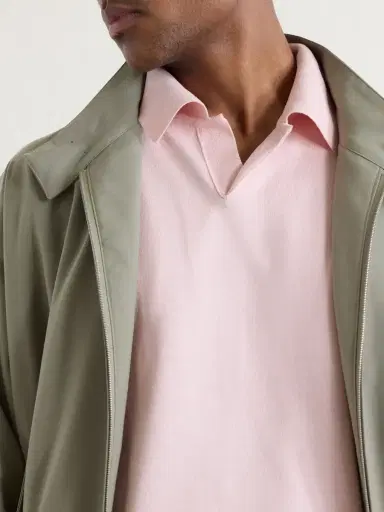 Auralee Knitted Silk Polo Shirt - Men | Thumbnail 5 Auralee Knitted Silk Polo Shirt - Men | Thumbnail 5