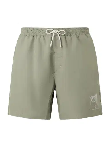 Brunello Cucinelli Straight-Leg Mid-Length Logo-Print Swim Shorts - Men | Thumbnail 1 Brunello Cucinelli Straight-Leg Mid-Length Logo-Print Swim Shorts - Men | Thumbnail 1