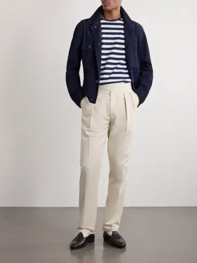 Ralph Lauren Purple Label Striped Cotton T-Shirt - Men | Thumbnail 2 Ralph Lauren Purple Label Striped Cotton T-Shirt - Men | Thumbnail 2