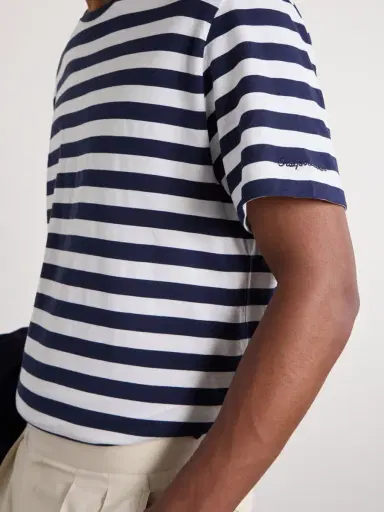 Ralph Lauren Purple Label Striped Cotton T-Shirt - Men | Thumbnail 5 Ralph Lauren Purple Label Striped Cotton T-Shirt - Men | Thumbnail 5