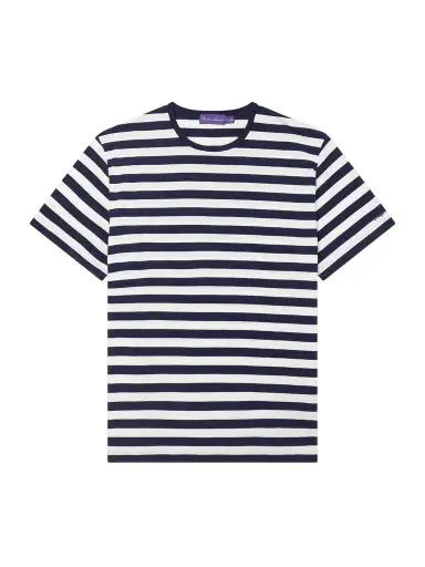 Ralph Lauren Purple Label Striped Cotton T-Shirt - Men | Thumbnail 1 Ralph Lauren Purple Label Striped Cotton T-Shirt - Men | Thumbnail 1