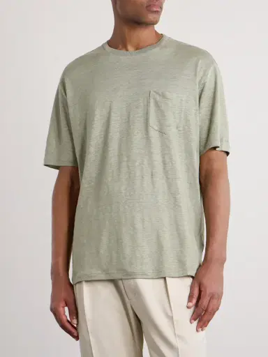 Ralph Lauren Purple Label Linen-Jersey T-Shirt - Men | Thumbnail 3 Ralph Lauren Purple Label Linen-Jersey T-Shirt - Men | Thumbnail 3