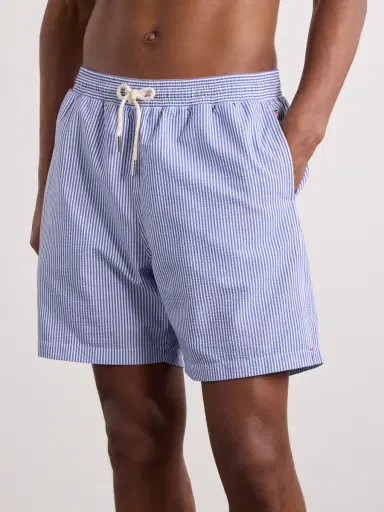 Orlebar Brown Mastiff II Straight-Leg Mid-Length Striped Seersucker Swim Shorts - Men | Thumbnail 2 Orlebar Brown Mastiff II Straight-Leg Mid-Length Striped Seersucker Swim Shorts - Men | Thumbnail 2
