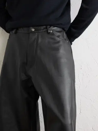 424 Straight-Leg Leather Shorts - Men | Thumbnail 5 424 Straight-Leg Leather Shorts - Men | Thumbnail 5