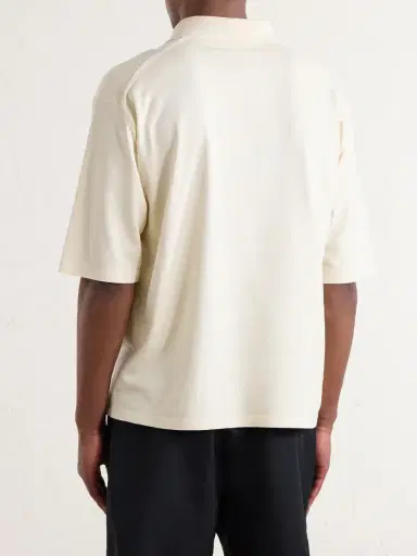 Auralee Knitted Silk Polo Shirt - Men | Thumbnail 4 Auralee Knitted Silk Polo Shirt - Men | Thumbnail 4