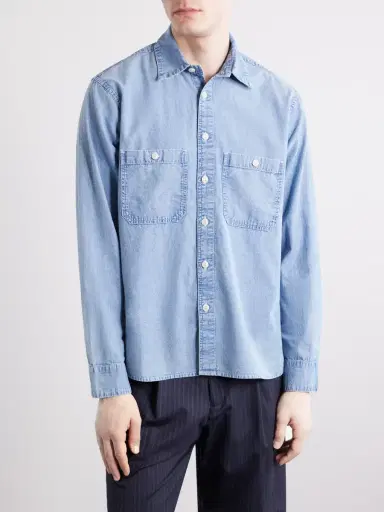 3sixteen Cotton-Chambray Shirt - Men | Thumbnail 3 3sixteen Cotton-Chambray Shirt - Men | Thumbnail 3