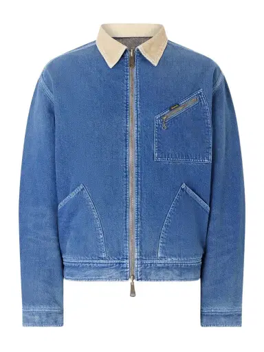 KAPITAL Virgin Mary Reversible Corduroy-Trimmed Denim Jacket - Men | Thumbnail 1 KAPITAL Virgin Mary Reversible Corduroy-Trimmed Denim Jacket - Men | Thumbnail 1