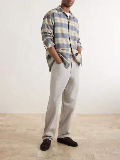 Auralee Checked Wool-Poplin Shirt - Men | Thumbnail 2 Auralee Checked Wool-Poplin Shirt - Men | Thumbnail 2