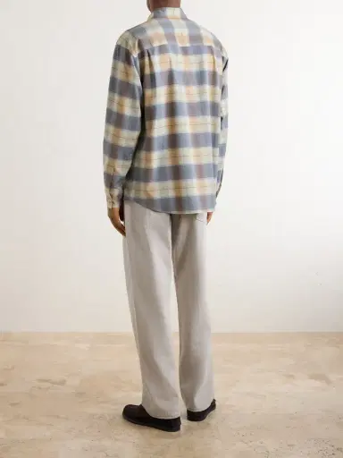 Auralee Checked Wool-Poplin Shirt - Men | Thumbnail 4 Auralee Checked Wool-Poplin Shirt - Men | Thumbnail 4