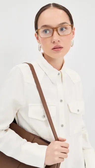 Saint Laurent SL 890 Betty Thin Optical Glasses Brown/Transparent One Size | Thumbnail 3 Saint Laurent SL 890 Betty Thin Optical Glasses Brown/Transparent One Size | Thumbnail 3