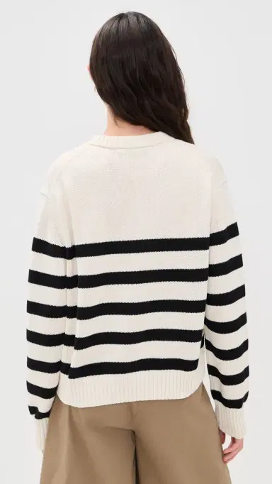 Jenni Kayne Mirren triped Cardigan /Black Stripe | Thumbnail 3 Jenni Kayne Mirren triped Cardigan /Black Stripe | Thumbnail 3