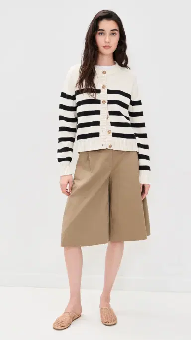 Jenni Kayne Mirren triped Cardigan /Black Stripe | Thumbnail 5 Jenni Kayne Mirren triped Cardigan /Black Stripe | Thumbnail 5