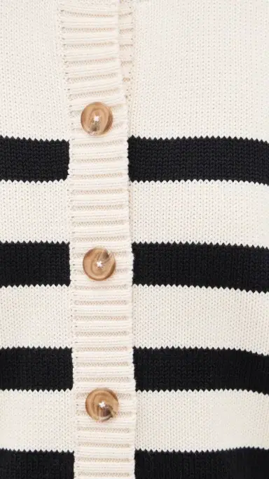 Jenni Kayne Mirren triped Cardigan /Black Stripe | Thumbnail 6 Jenni Kayne Mirren triped Cardigan /Black Stripe | Thumbnail 6