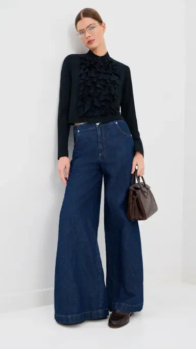 TWP Patti Button Down Top Midnight | Thumbnail 5 TWP Patti Button Down Top Midnight | Thumbnail 5