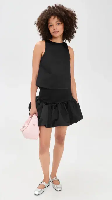 Ganni Duchesse Satin Crossover Open Back Top | Thumbnail 5 Ganni Duchesse Satin Crossover Open Back Top | Thumbnail 5