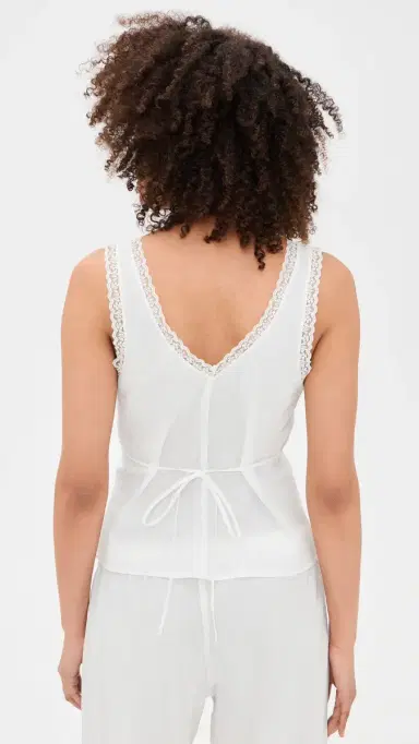 COUCOU The Iris Tank White | Thumbnail 3 COUCOU The Iris Tank White | Thumbnail 3