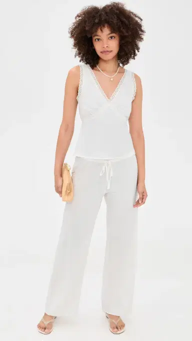 COUCOU The Iris Tank White | Thumbnail 5 COUCOU The Iris Tank White | Thumbnail 5