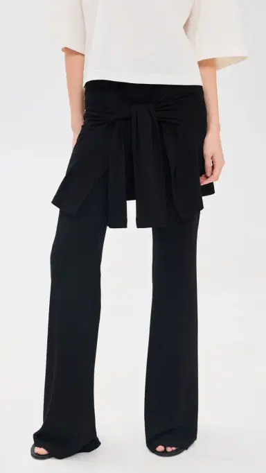 Beaufille Waist Tie Pants Black | Thumbnail 2 Beaufille Waist Tie Pants Black | Thumbnail 2