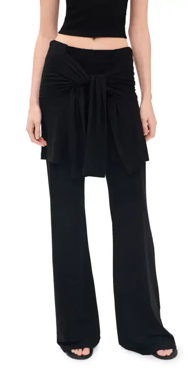 Beaufille Waist Tie Pants Black | Thumbnail 1 Beaufille Waist Tie Pants Black | Thumbnail 1