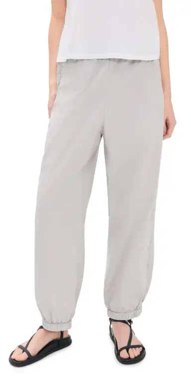 James Perse Stretch Poplin Parachute Pants Salt | Thumbnail 1 James Perse Stretch Poplin Parachute Pants Salt | Thumbnail 1
