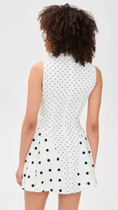Another Girl Polka-Dot ix Gathered Hip Mini Dress White | Thumbnail 3 Another Girl Polka-Dot ix Gathered Hip Mini Dress White | Thumbnail 3