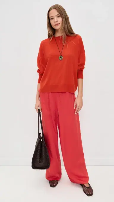 Jenni Kayne Summer Demi Pants Tomato | Thumbnail 5 Jenni Kayne Summer Demi Pants Tomato | Thumbnail 5