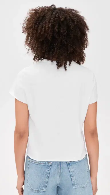 James Perse Slub Jersey Shrunken Tee White | Thumbnail 3 James Perse Slub Jersey Shrunken Tee White | Thumbnail 3