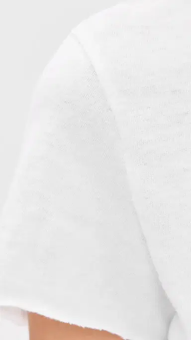 James Perse Slub Jersey Shrunken Tee White | Thumbnail 6 James Perse Slub Jersey Shrunken Tee White | Thumbnail 6