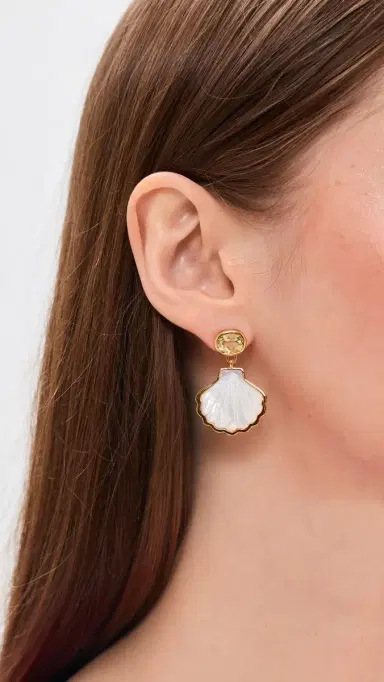 Lizzie Fortunato Luna Shell Earrings | Thumbnail 3 Lizzie Fortunato Luna Shell Earrings | Thumbnail 3
