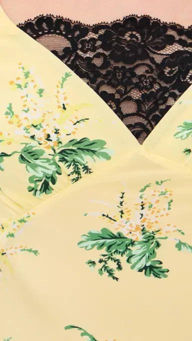 Rodarte Yellow Bouquet Floral Silk Crepe Dress Yellow 6 | Thumbnail 6 Rodarte Yellow Bouquet Floral Silk Crepe Dress Yellow 6 | Thumbnail 6
