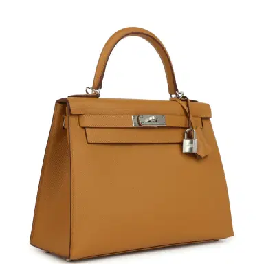 HERMÈS Hermes Kelly Sellier 28 Sesame Epsom Palladium Hardware | Thumbnail 2 HERMÈS Hermes Kelly Sellier 28 Sesame Epsom Palladium Hardware | Thumbnail 2