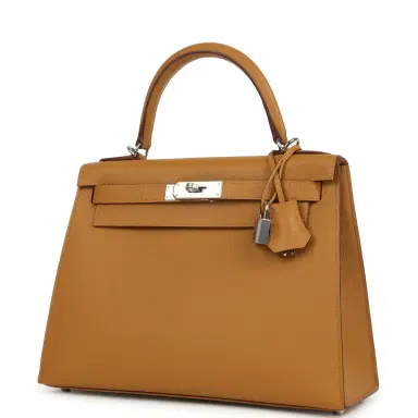HERMÈS Hermes Kelly Sellier 28 Sesame Epsom Palladium Hardware | Thumbnail 5 HERMÈS Hermes Kelly Sellier 28 Sesame Epsom Palladium Hardware | Thumbnail 5