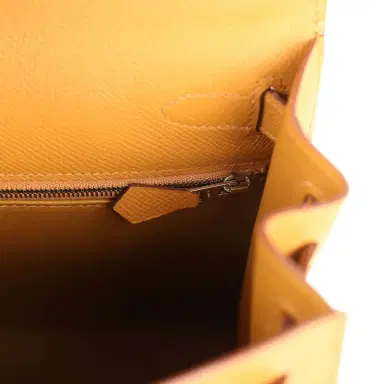 HERMÈS Hermes Kelly Sellier 28 Sesame Epsom Palladium Hardware | Thumbnail 9 HERMÈS Hermes Kelly Sellier 28 Sesame Epsom Palladium Hardware | Thumbnail 9
