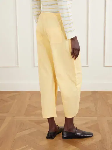 LESET Kyoto Cotton-poplin Low-rise Wide-leg Pants | Thumbnail 3 LESET Kyoto Cotton-poplin Low-rise Wide-leg Pants | Thumbnail 3