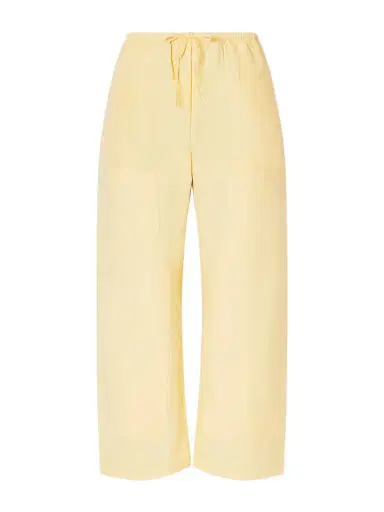 LESET Kyoto Cotton-poplin Low-rise Wide-leg Pants | Thumbnail 1 LESET Kyoto Cotton-poplin Low-rise Wide-leg Pants | Thumbnail 1