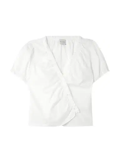 Deiji Studios Cross Ruffled Organic Cotton Top | Thumbnail 1 Deiji Studios Cross Ruffled Organic Cotton Top | Thumbnail 1
