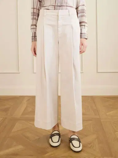 Brunello Cucinelli Cotton-blend Wide-leg Pants | Thumbnail 3 Brunello Cucinelli Cotton-blend Wide-leg Pants | Thumbnail 3