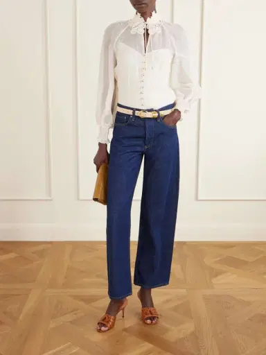 Gianvito Rossi 70 Laser-cut Leather Mules | Thumbnail 4 Gianvito Rossi 70 Laser-cut Leather Mules | Thumbnail 4