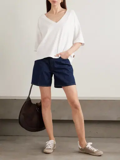 Jamie Haller The V Tee Oversized Cotton-jersey T-shirt | Thumbnail 2 Jamie Haller The V Tee Oversized Cotton-jersey T-shirt | Thumbnail 2