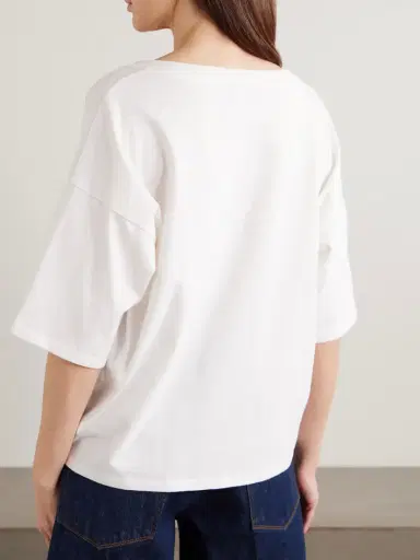 Jamie Haller The V Tee Oversized Cotton-jersey T-shirt | Thumbnail 3 Jamie Haller The V Tee Oversized Cotton-jersey T-shirt | Thumbnail 3