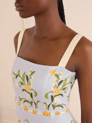 Agua by Agua Bendita Cinefila Floral-printed Linen Maxi Dress | Thumbnail 4 Agua by Agua Bendita Cinefila Floral-printed Linen Maxi Dress | Thumbnail 4