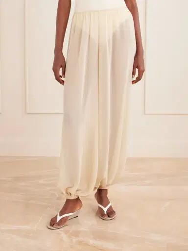The Frankie Shop Mio Crepe Wide-leg Pants | Thumbnail 3 The Frankie Shop Mio Crepe Wide-leg Pants | Thumbnail 3
