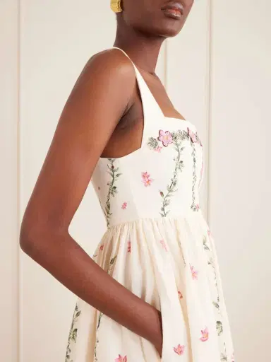 Agua by Agua Bendita Barbara Floral-printed Cotton Midi Dress | Thumbnail 4 Agua by Agua Bendita Barbara Floral-printed Cotton Midi Dress | Thumbnail 4