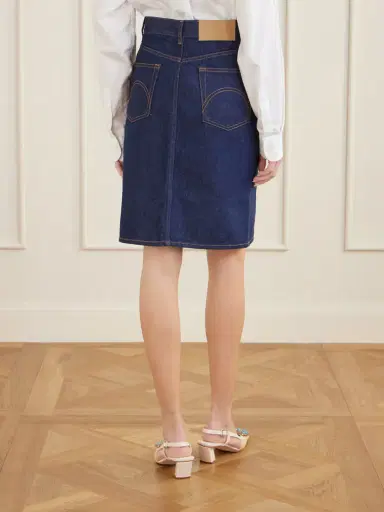 Blazé Milano Denim Midi Skirt | Thumbnail 4 Blazé Milano Denim Midi Skirt | Thumbnail 4