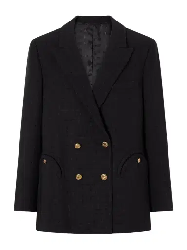 Blazé Milano Missy Everynight Cotton-blend Tweed Blazer | Thumbnail 1 Blazé Milano Missy Everynight Cotton-blend Tweed Blazer | Thumbnail 1