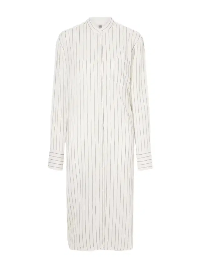 Striped Voile Midi Dress Striped Voile Midi Dress