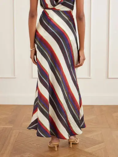 Christopher John Rogers Morris Striped Crinkle-satin Maxi Skirt | Thumbnail 4 Christopher John Rogers Morris Striped Crinkle-satin Maxi Skirt | Thumbnail 4